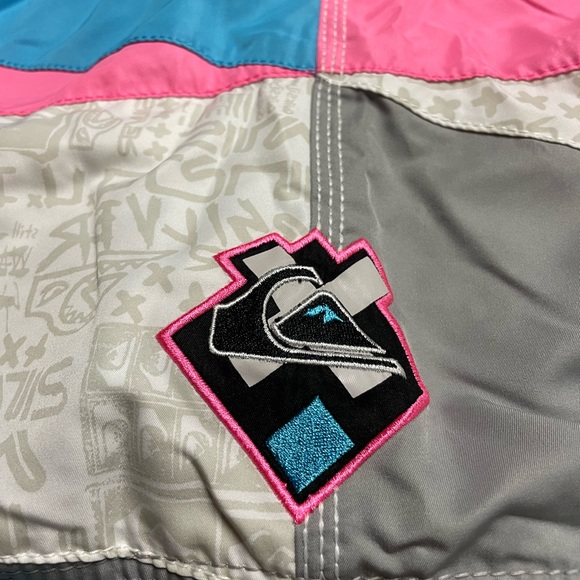 Quicksilver Board Shorts Cotton Candy Surf Swim Trunks Size 36 Medium - Picture 11 of 12